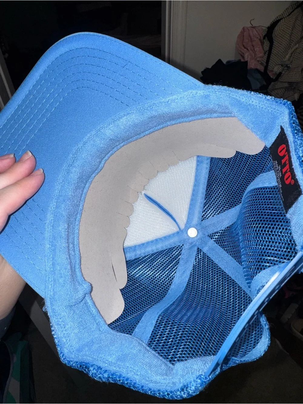 OTTO unisex Blue Foam Trucker Hat with 'MAMA' Graphic